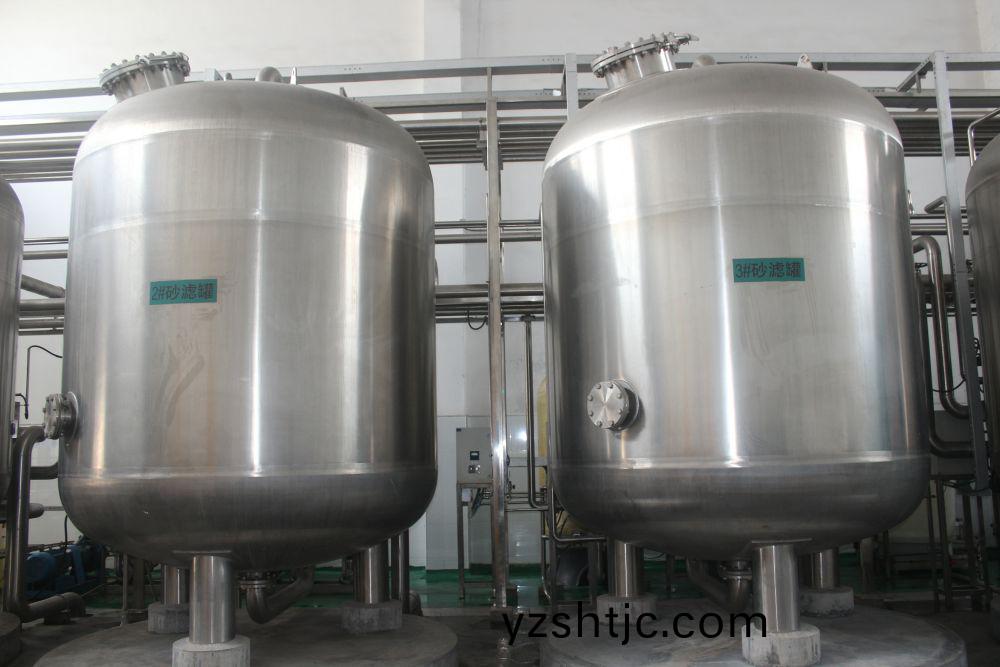 廣州(zhou)某某啤酒100噸過濾輭化水工程